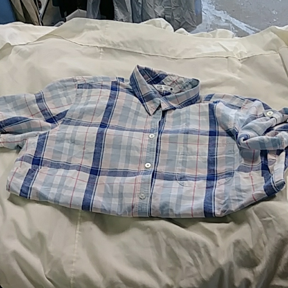 Womens button down short sleeve shirt